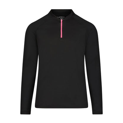 Girls Half Zip Logo Top